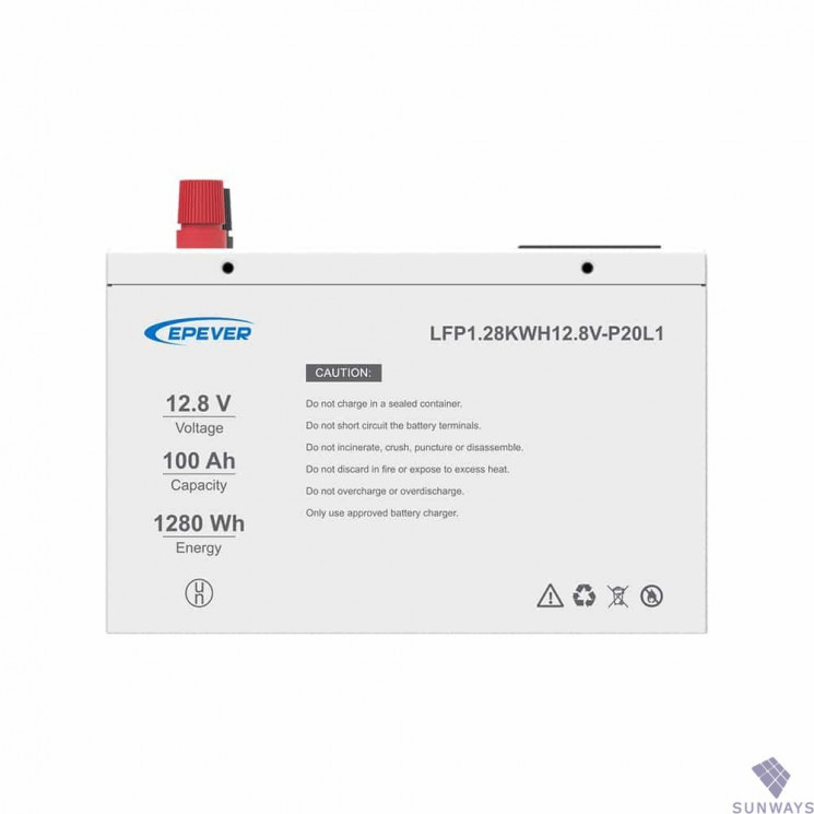 Аккумулятор EPEVER LFP1.28KWH12.8V-P20L1 купить в Мурманске